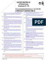 Purchase Order Quality Assurance Form