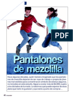 Pantalones Mezclilla