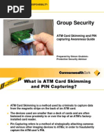 Group Security: ATM Card Skimming and PIN Capturing Awareness Guide