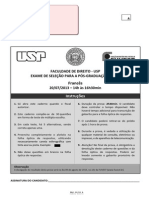 Prova Proficiencia Usp Direito - 2013 para 2014