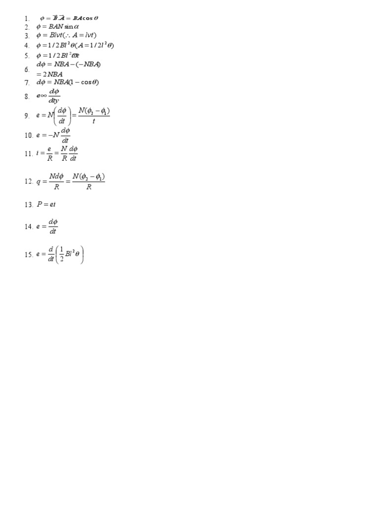 Mathematical Equations Overview | PDF