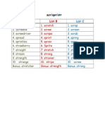 SCR, SPR, STR Spelling List New 3 Choices