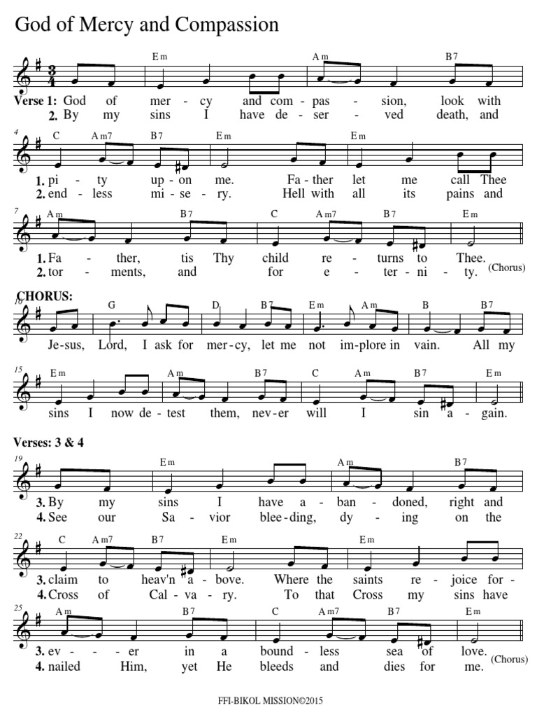 God of Mercy and Compassion