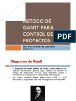 DIAGRAMA GANTT Y METODOS DE PROGRAMACIÓN DE PROYECTOS