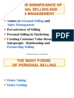 Scope and Significance of Personal Selling and Sales Management