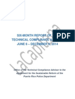 Six Month Report of The Technical Compliance Advisor June 6 - Dec 6 - 2014, Sr. Arnaldo Claudio Informe TCA 6 Meses Reforma Policía