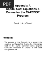 Appendix A - Capital Cost Equations & Curves