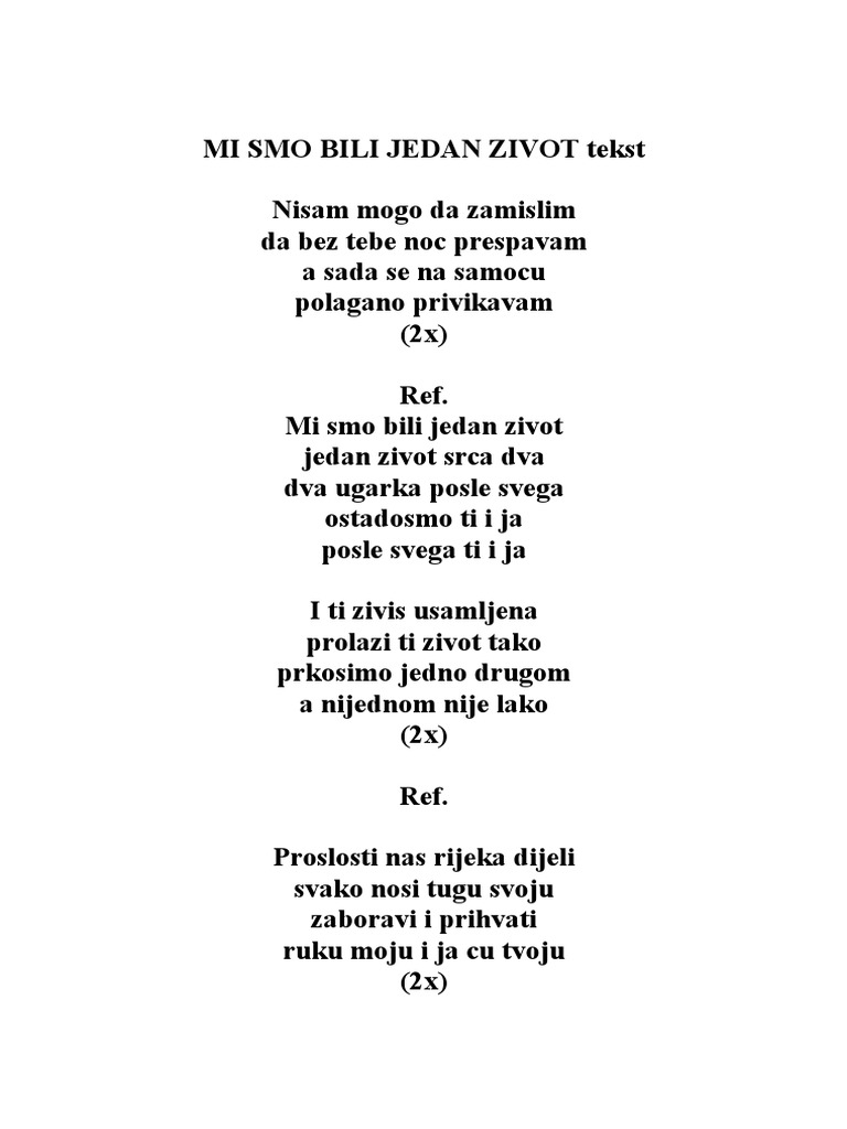 Tekstovi Pjesama Xxx tekstovi pjesama xxx