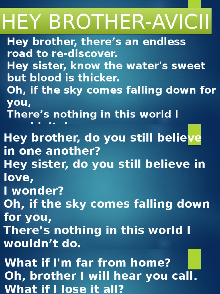 Hey Brother | PDF