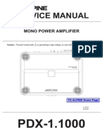 Service Manual: Mono Power Amplifier
