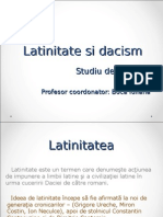 Latinitate Si Dacism - Studiu de Caz