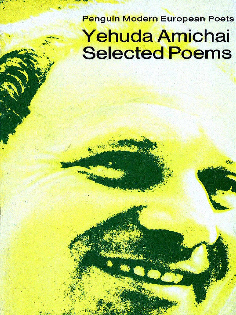 Amichai yehuda selected poems pdf poetry writing