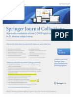 Springer Journals Info Flyer