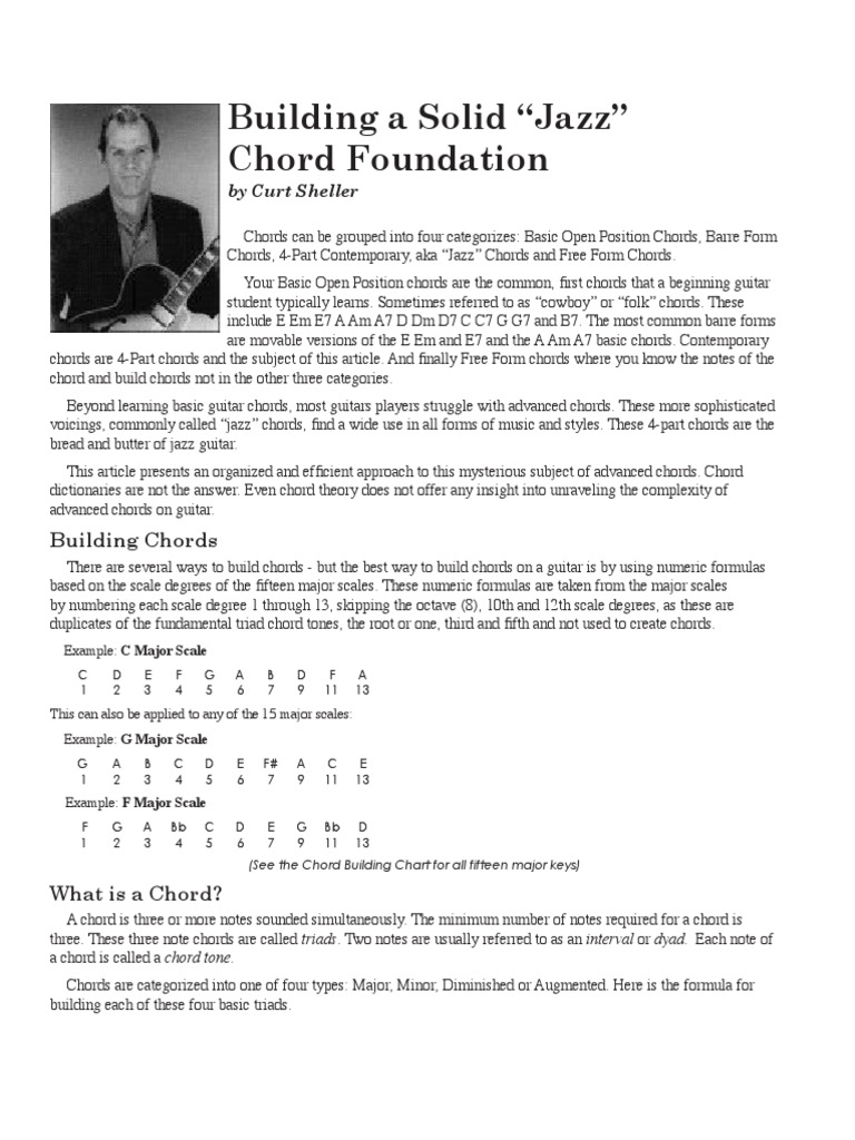 Jazz Chord Progression | Download Free PDF | Chord (Music) | Musical ...