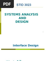 STID 3023: Systems Analysis AND Design