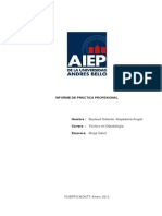 Informe de Practica Profesional Téc. Odontología AIEP