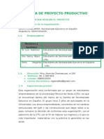 Propuesta de Proyecto Productivo