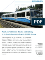Rack and Adhesion Double Unit Railway: For The Bavarian Zugspitzbahn Bergbahn AG (BZB), Germany
