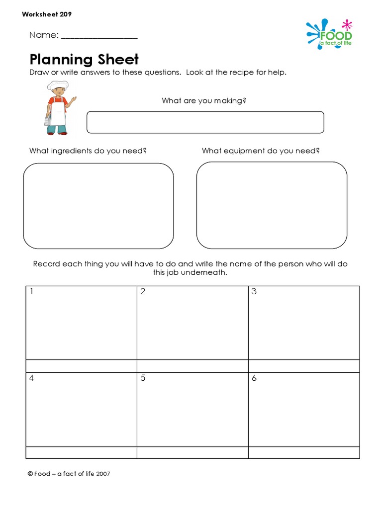 Planning A Meal | PDF