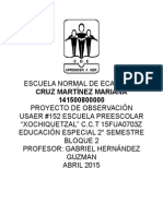 Informe Usaer 152 Xochiquetzal