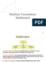 Settlement of Shallow Foundation