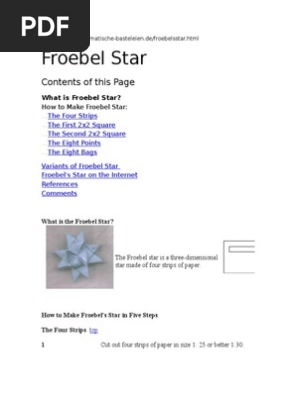 Froebel Star