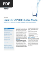 NetApp Data ONTAP 8.0 Cluster-Mode Data Sheet