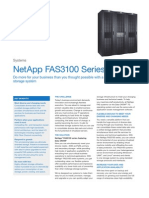 NetApp FAS3100 Family Datasheet