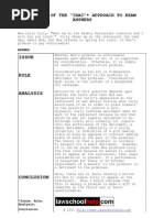 Example of the “irac”* Approach to Exam