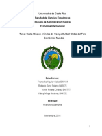 Economía Internacional. Índice de Competitividad Global.