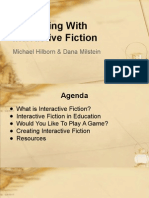 Interacting With Interactive Fiction: Michael Hilborn & Dana Milstein