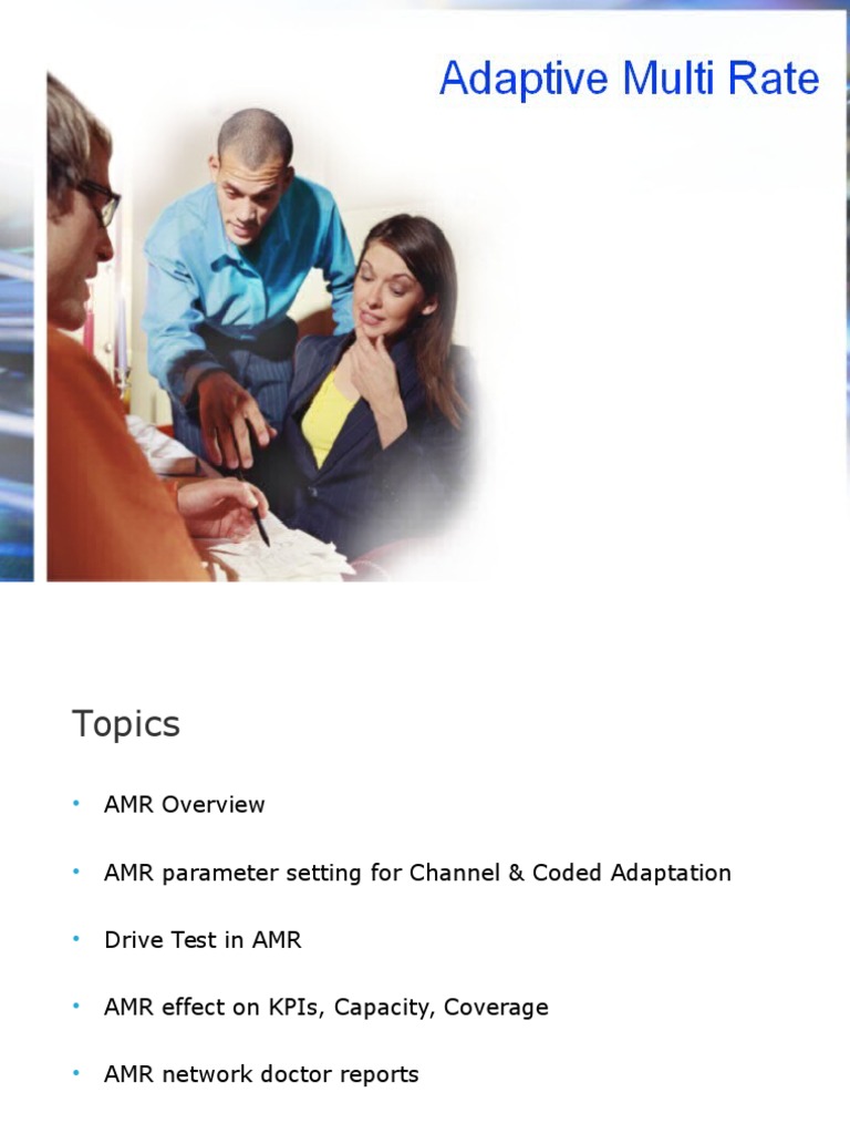 AMR Codec and Channel Adaptation Overview | PDF | Gsm | Bit Rate