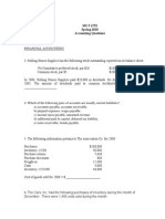 MGT 6753 Spring 2010 Accounting Questions