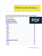 CODAC Function Dictionary Guide