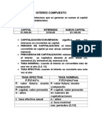 Interes Compuesto Bases y Formulas