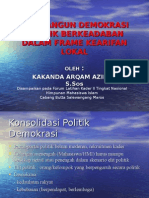 Membangun Demokrasi Politik Berkeadaban Dalam Frame Kearifan Lokal