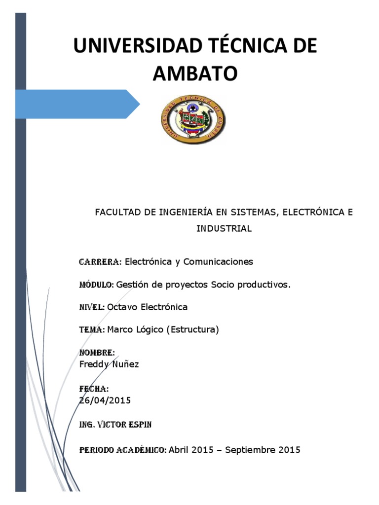 Metodología del Marco Lógico en Proyectos | PDF | Arte | Informática