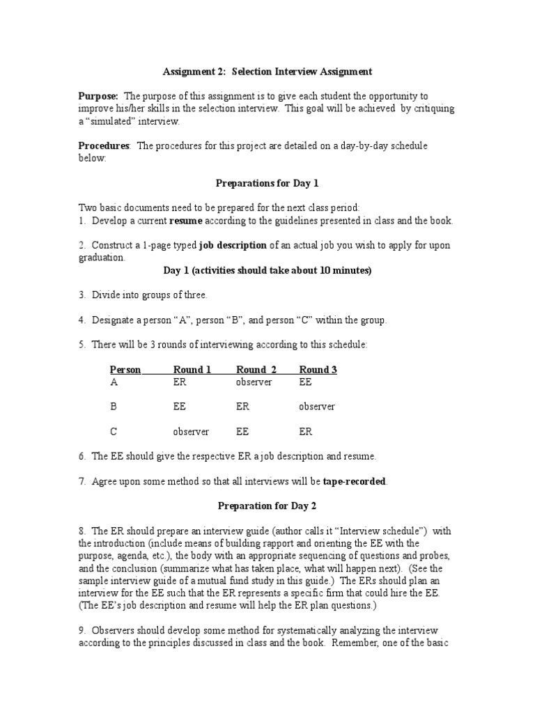 Interview Skills Practice Guide | PDF | Interview | Cognition