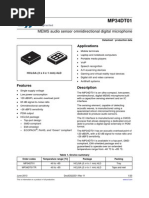 MP34DT01: MEMS Audio Sensor Omnidirectional Digital Microphone