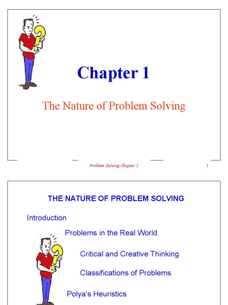 the nature of problem solving