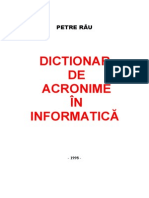 Dictionar de Acronime in Informatica