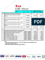 Price List Fire Alarm "Apollo"