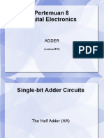 Pertemuan 8 Digital Electronics: Adder