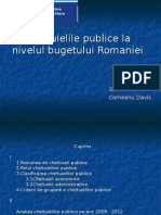 Cheltuielile Publice La Nivelul Bugetului Romaniei