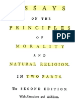 Essays On The Principles of Morality and Natural Religion