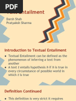 Recognizing Text Entailment - Tutorial