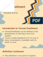 Recognizing Text Entailment - Tutorial
