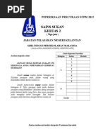 Soalan Percubaan Sains Sukan STPM P1 (Kelantan)