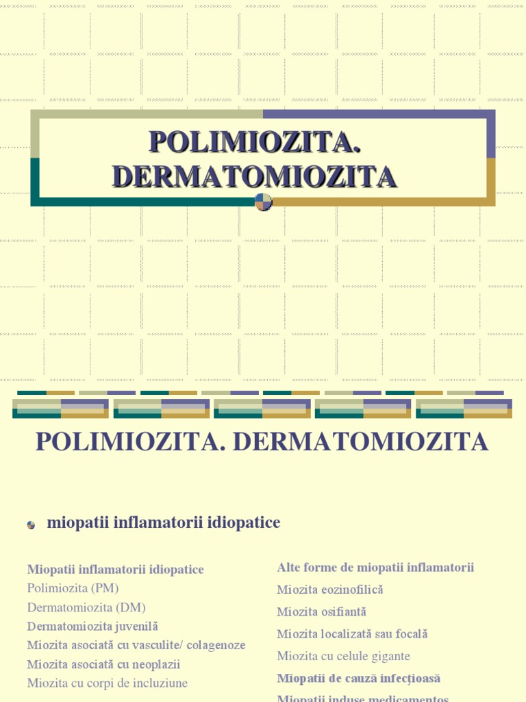 Polimiozita. Dermatomiozita