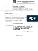 Certificado Médico Legal